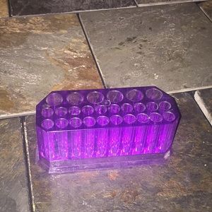 Purple acrylic organizer
